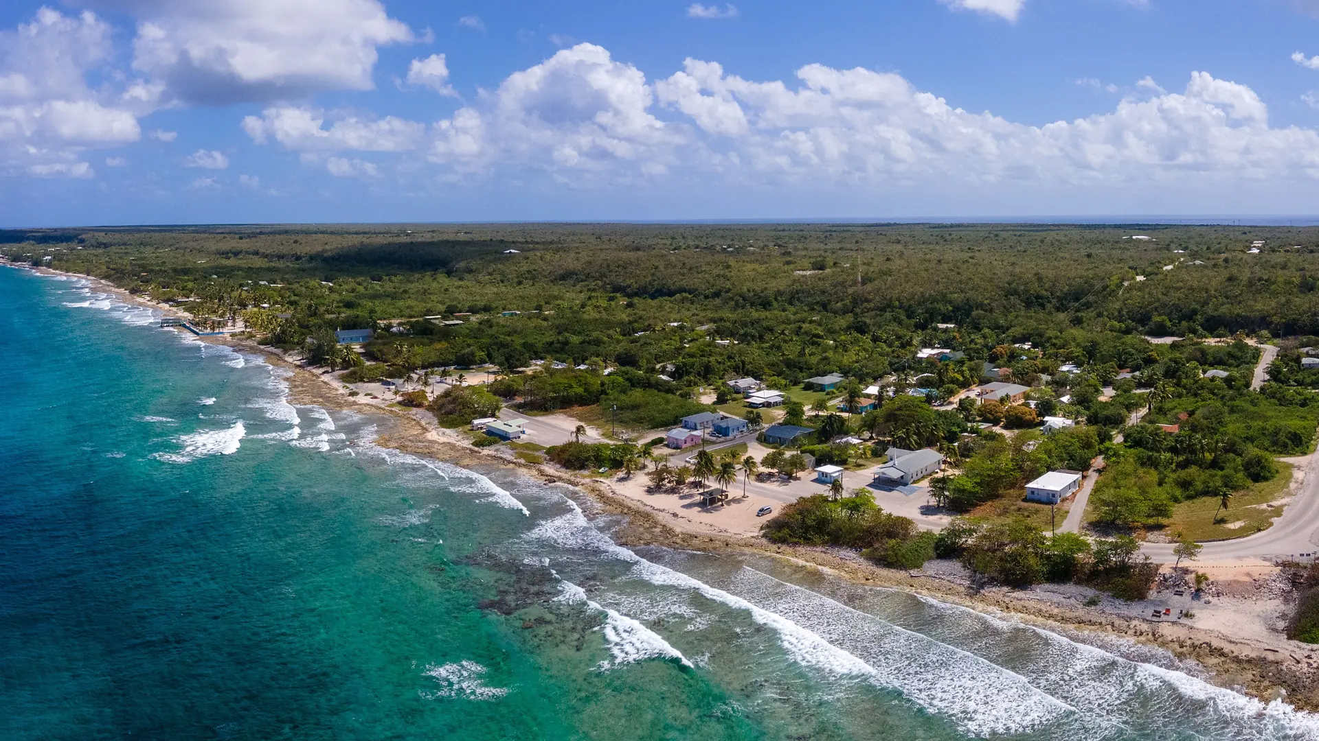 The Cayman Brac coast at Watering Place Road