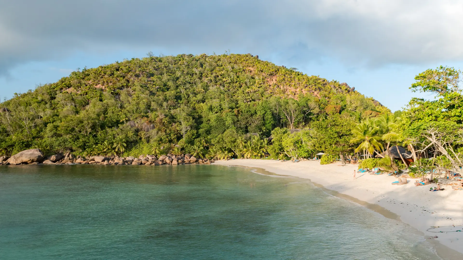 Sandy Petite Anse Kerlan cove in the Grand Anse Praslin district