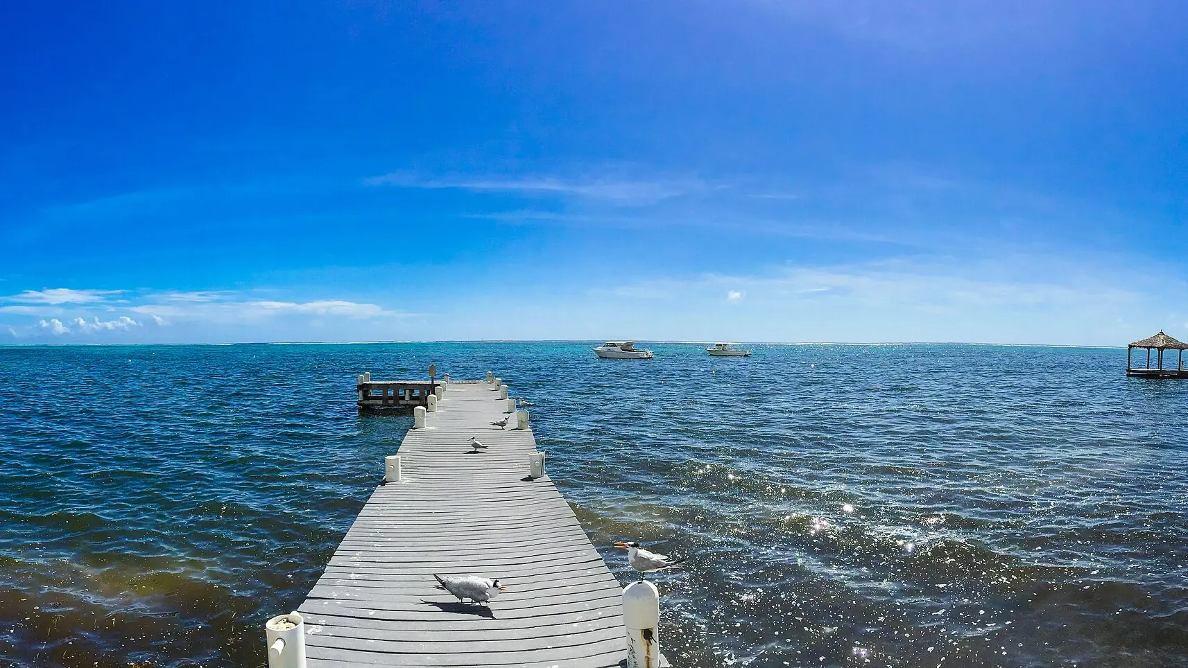 A pier on South Sound Road in George Town on Grand Cayman