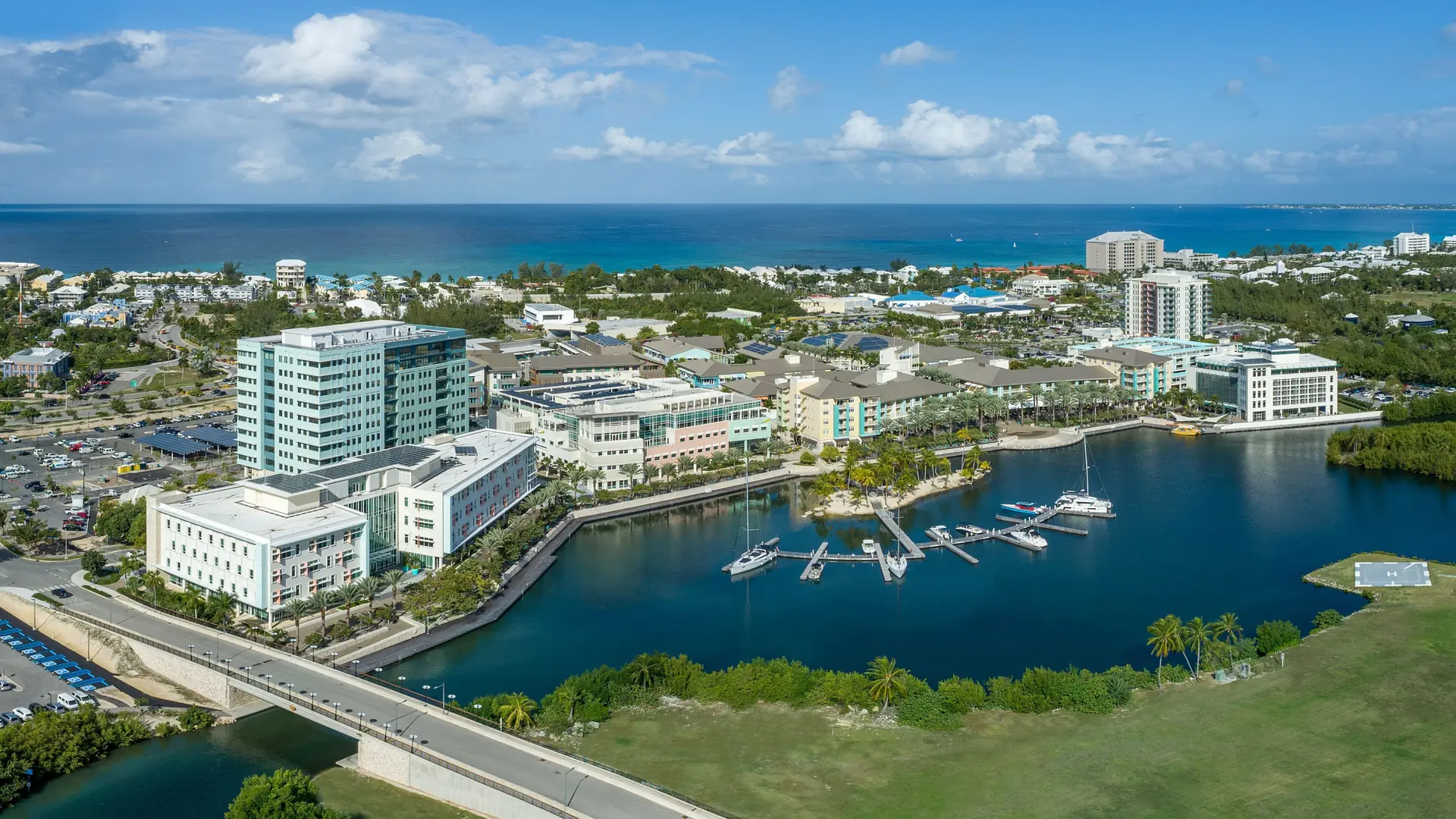 Camana Bay on the North Sound side of the Seven Mile Beach corridor