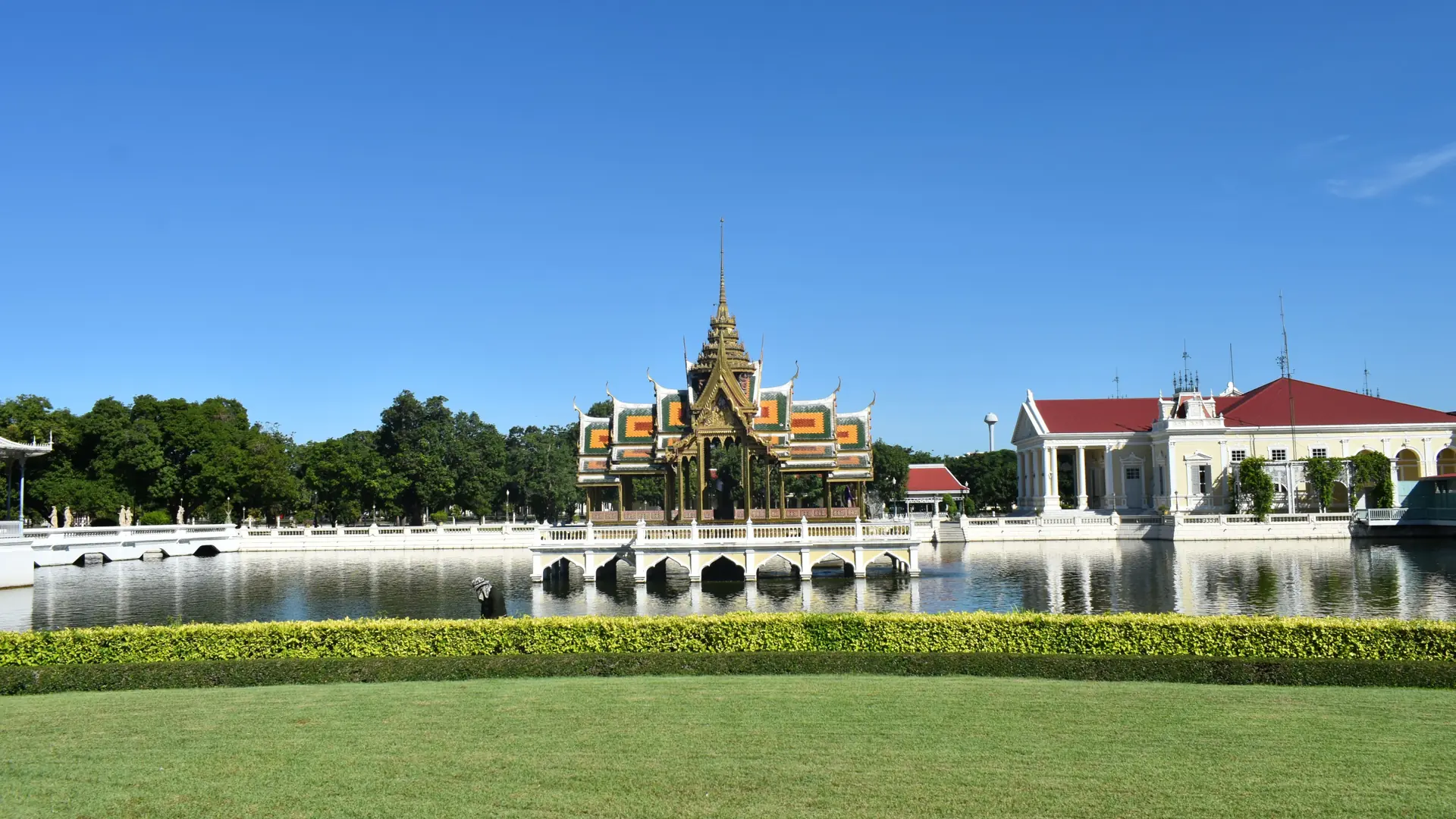 Lake and palace grounds at Bang Pa-In, an optional outing near Ayutthaya