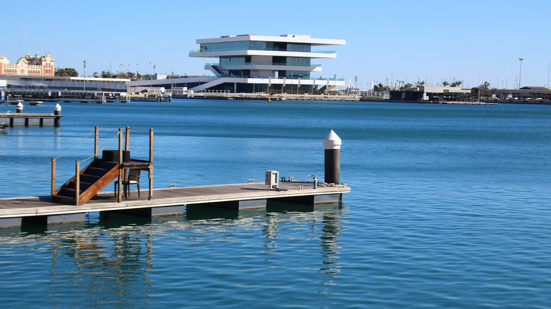 Veles e Vents at Valencia Marina, beside the maritime districts