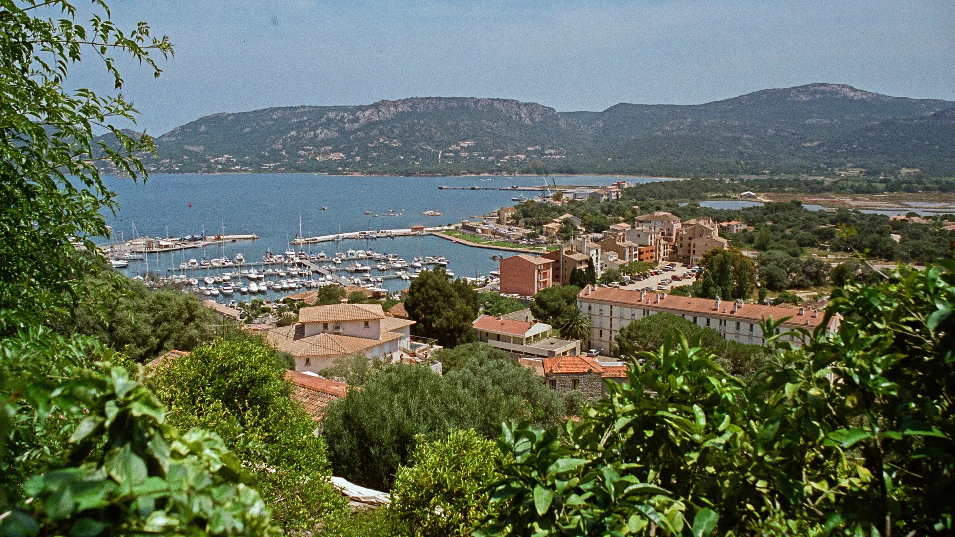 Porto-Vecchio harbour and gulf seen from above the town in daylight